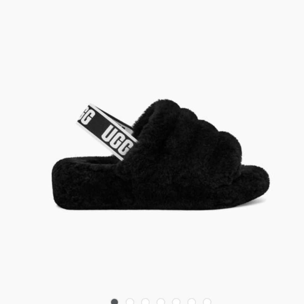 UGG slippers black women (8)